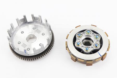 Зчеплення в зборі до мотоцикла ZUBR/F5 (6 болтів, маховик 73 зубці) TEMO