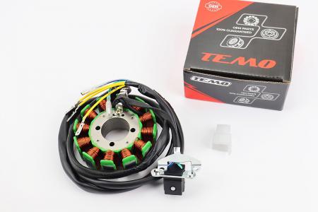 Статор магнето до мотоцикла CG125-250 200cc (d=93 мм, 12 котушок, 5 проводів) TEMO
