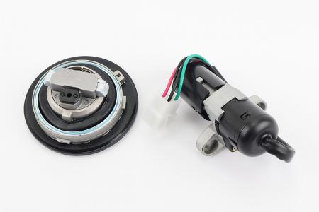 Комплект замків до мотоцикла Loncin LX200GY-3 (замок запалювання, кришка бензобаку) тип 1, TEMO