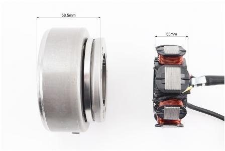 Магнето в зборі (генератор) до мотоцикла CG125/150 PRC