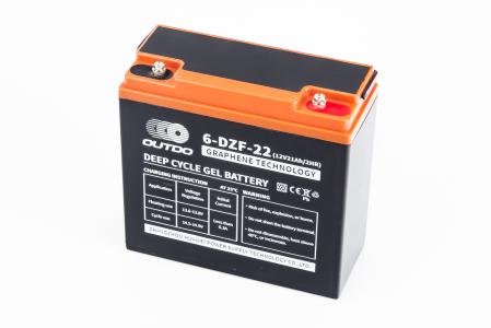 Акумулятор 12V21Ah 6DZF22 кислотний (L180*W78*H170 мм) для електротранспорту