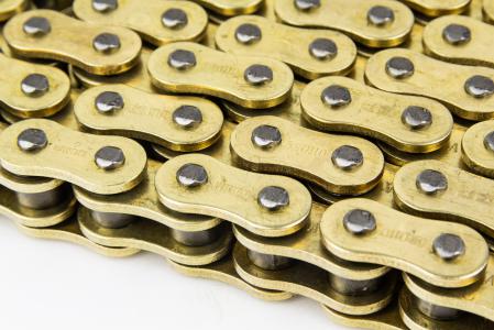 Ланцюг приводу колеса 520HVOx124L GOLD (з сальниками) для мотоциkla