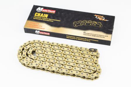 Ланцюг приводу колеса 520HVOx124L GOLD (з сальниками) для мотоциkla