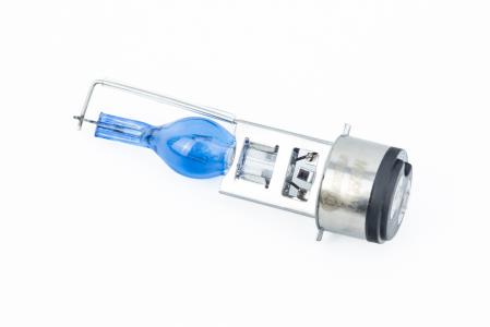 Лампа фары BA20D 12V 35/35W "super", синя "свічка" тип 1