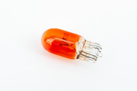 Лампа поворотника T10 (без цоколя), оранжева 12V/3W