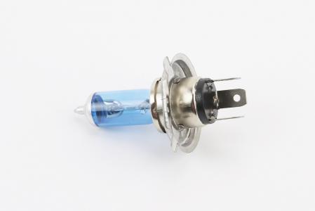 Лампа фары H4 P43T 12V 18/18W, синя (галоген)