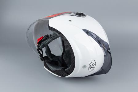 Шолом відкритий з окулярами МТ 606 S, білий