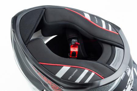 Шолом інтеграл (стандарт DOT/ECE), висувні окуляри PANTHER SV THORN М (57-58см), чорно-сірий мат