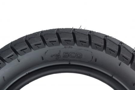 Шина 3,00-10 безкамерна, дорожня до велосипеда DX-046