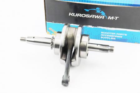 Колінвал+підшипники+шестерня 110 cc- до мопеда DELTA Active