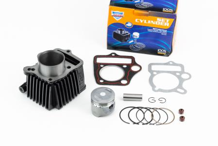 Циліндр к-кт (ЦПГ) 70 cc, 47 мм (палець 13 мм) "поршень з тефлоновим покриттям" до мопеда DELTA