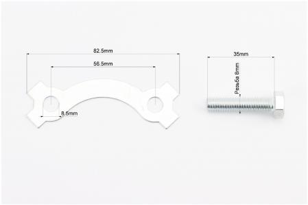 Шайба фіксатор задньої зірки 2шт+болти 4 шт до мотоцикла CB125-300
