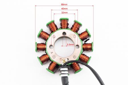 Статор магнето (генератора) (12 котушок "5 проводів") до мотоцикла Loncin LX250GY-3