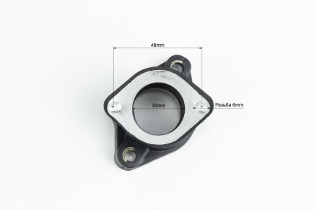 Патрубок карбюратора прорезинений (d-30 мм) для мототехніки Shineray XY250GY-6B