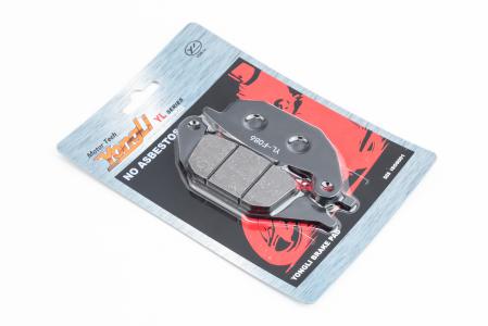 Гальмівні колодки дискові (Viper V200-F2/V250-F2; HONDA CBR125R/CBR 150 R/ XL125 V1; SATRIA F150; SUPRA X125; BELAKA), чорні до мотоцикла YL-F086