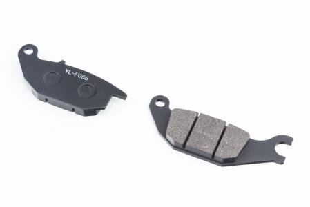 Гальмівні колодки дискові (Viper V200-F2/V250-F2; HONDA CBR125R/CBR 150 R/ XL125 V1; SATRIA F150; SUPRA X125; BELAKA), чорні до мотоцикла YL-F086