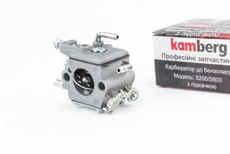 Карбюратор 4500/5200 з підкачкою, металеві штуцери для бензопили