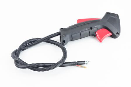 Ручка газу + трос (курок "широкий", без труби), тип3, Vitals, Limex для тримера