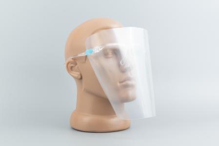 Маска захисна (щиток) з екраном з PVC + окуляри для бензопили