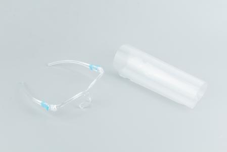 Маска захисна (щиток) з екраном з PVC + окуляри для бензопили