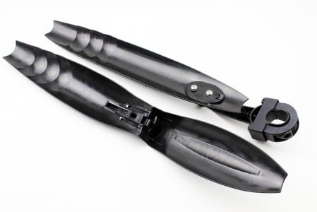 Крила пластмасові 24-26" MTB швидкознімні, чорні до велосипеда H-N07