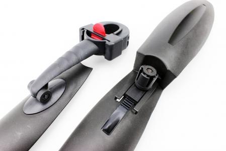 Крила пластмасові 24-26" MTB швидкознімні, чорні до велосипеда H-N07