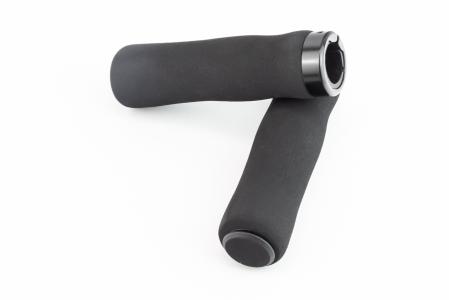 Ручки керма 130 мм зі затискачем Lock-On, неопренові, чорні до велосипеда Foam U-157