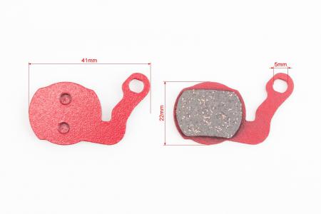 Гальмівні колодки Disk-brake (Magura Lousise 2007,2008), червоні до велосипеда YL-1038