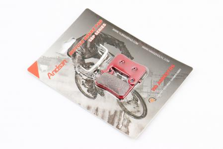 Гальмівні колодки Disk-brake (Shimano LX BR-M655,765,775, XT BR-755,965,966,975, XTR M965,966, Saint M800), червоні до велосипеда YL-1015