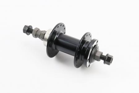 Втулка задня MTB алюмінієва 14Gx32H під вільнобіг, Disk-brake, кріпл. гайка, чорна до велосипеда KT-TD6R