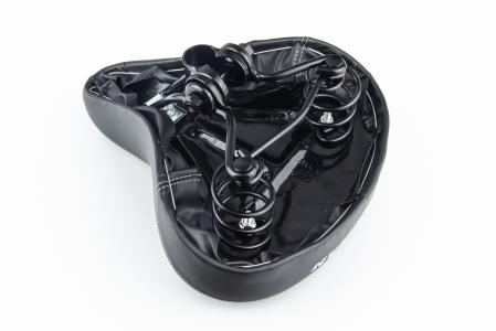 Сидіння Хвз 260x220 мм, на металевій основі, чорне до велосипеда VELOMAN S008