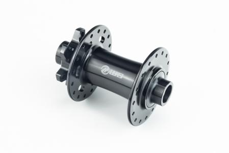 Втулка передня MTB алюмінієва 14Gx32H, Disk-brake, 2 пром-підшипники, кріпл. під вісь 15 мм, чорна до велосипеда WB-T01