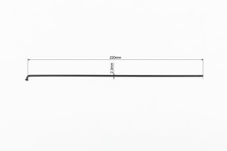 Шпиця 13Gх220 мм (100 шт к-кт), чорна до велосипеда