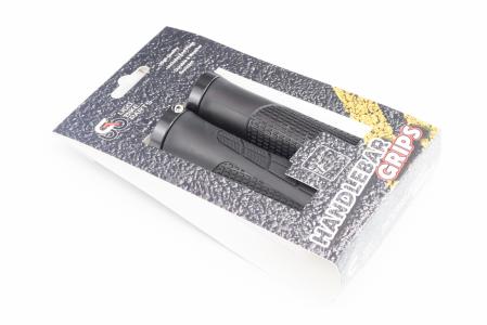 Ручки керма 135 мм з затиском Lock-On, чорні U-047 (TPE) до велосипеда
