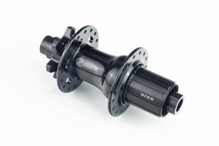 Втулка задня MTB алюмінієва 14Gx32H під касету 8-10зв, Disk-brake, пром-підшипники, кріпл. під вісь 12 мм, чорна до велосипеда WB-241
