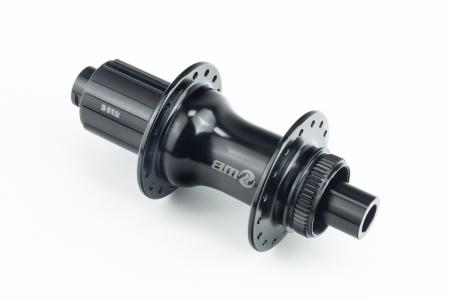 Втулка задня MTB алюмінієва 14Gx32H під касету 8-10зв, Disk-brake Center Lock, пром-підшипники, кріпл. під вісь 12 мм, чорна до велосипеда WB-241