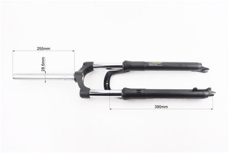 Вилка амортизаційна до велосипеда 29" N780, без різьби 1-1/8" (28,6 мм), шток 255 мм, хід 100 мм, диск, Lockout, PRC