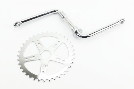 Шатуни до велосипеда American Type 127 мм, 36T, під педалі 1/2", без каретки PRC