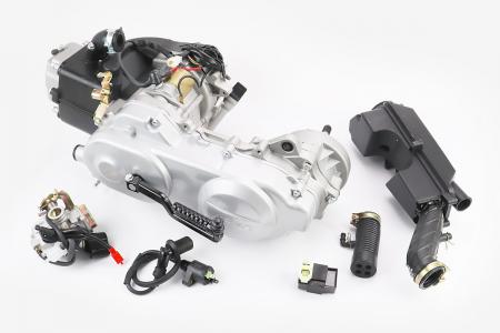 Двигун скутерний 4T 80 см³ в зборі (короткий варіатор, довгий вал) Viper