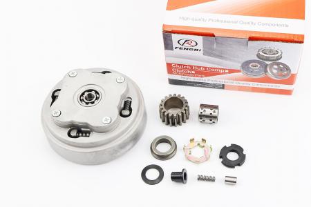 Зчеплення двохдискове до скутера Delta 110/125cc в зборі (корзина) FENGRI