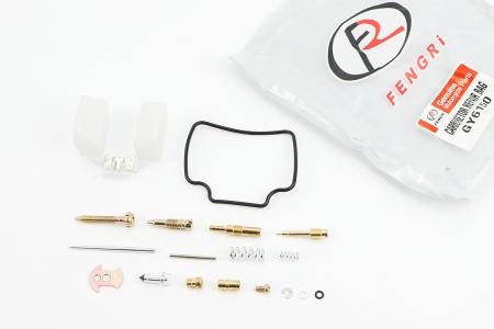 Ремонтний комплект карбюратора до скутера 150cc, 17 деталей + поплавок FENGRI