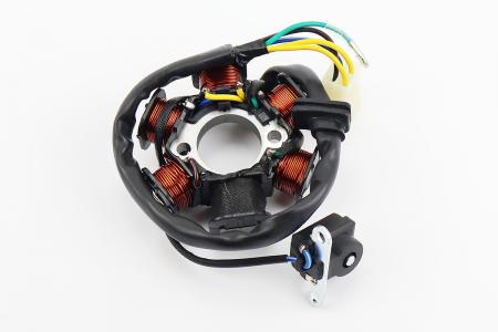 Статор магнето до скутера 50-100 см 4T (6 котушок, роз'єм тато 4+1, висота 31 мм) FENGRI