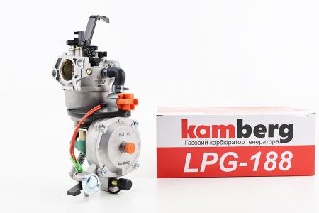 Газовий карбюратор LPG до генератора 4-6 кВт (важільний механізм) 173F/177F/182F/188F/190F KAMBERG