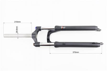 Вилка амортизаційна до велосипеда 27,5" 1-1/8" шток 210мм хід 55мм, Disk-brake, M Lockout, PRC
