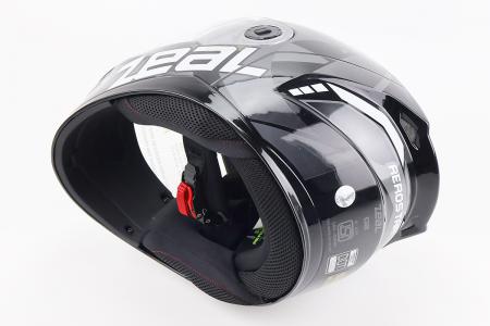 Інтегральний мотошолом до мотоцикла ZEAL M, чорний-сірий, AEROSTAR (сертифікація DOT)
