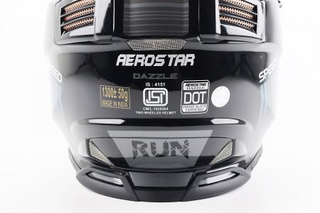 Кросовий шолом до ендуро/ATV DAZZLE M, чорний-сірий, AEROSTAR