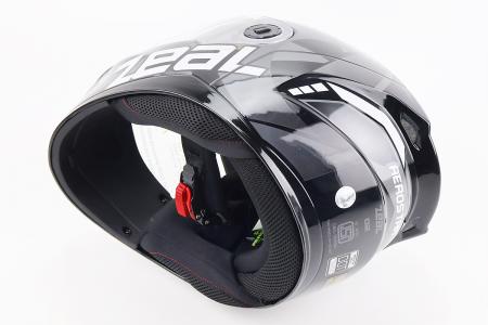 Інтегралний мотоциклетний шолом ZEAL L (DOT), чорний-сірий, AEROSTAR