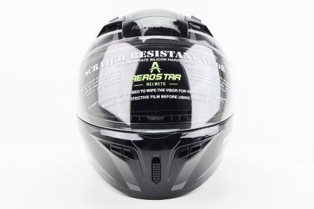 Інтегралний мотоциклетний шолом ZEAL L (DOT), чорний-сірий, AEROSTAR