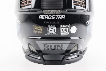 Кросовий шолом до ендуро/ATV DAZZLE L, чорний-сірий AEROSTAR