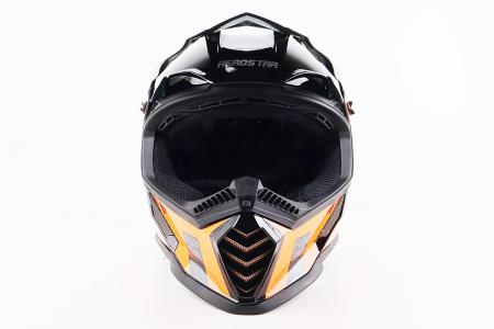 Кросовий шолом до кросу/ендуро/ATV DAZZLE L, чорний-помаранчевий, AEROSTAR